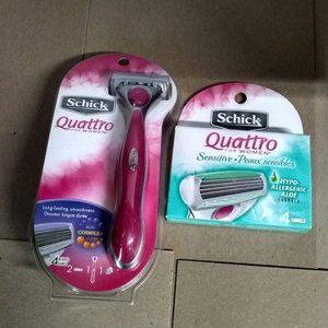 Schick quattro with 1 Refills
